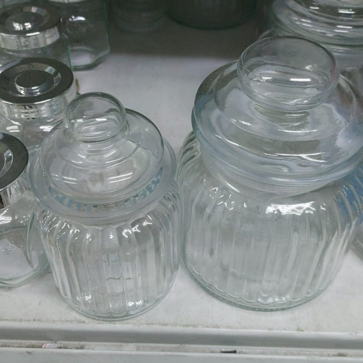 Glass Jar Lined Design