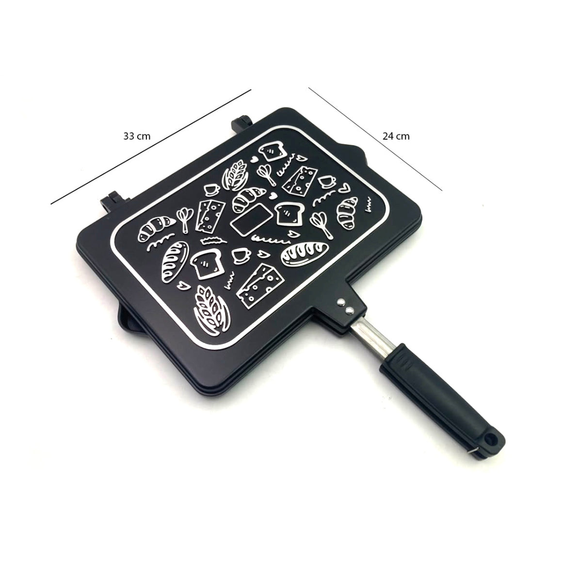 Extra Large Non Stick Cast Aluminum Sandwich Double Gril