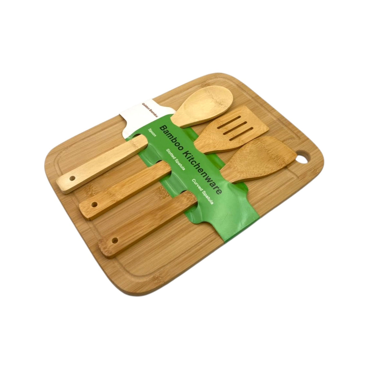 PROMOTION Bamboo chopping board with 3 Kitchen Tools