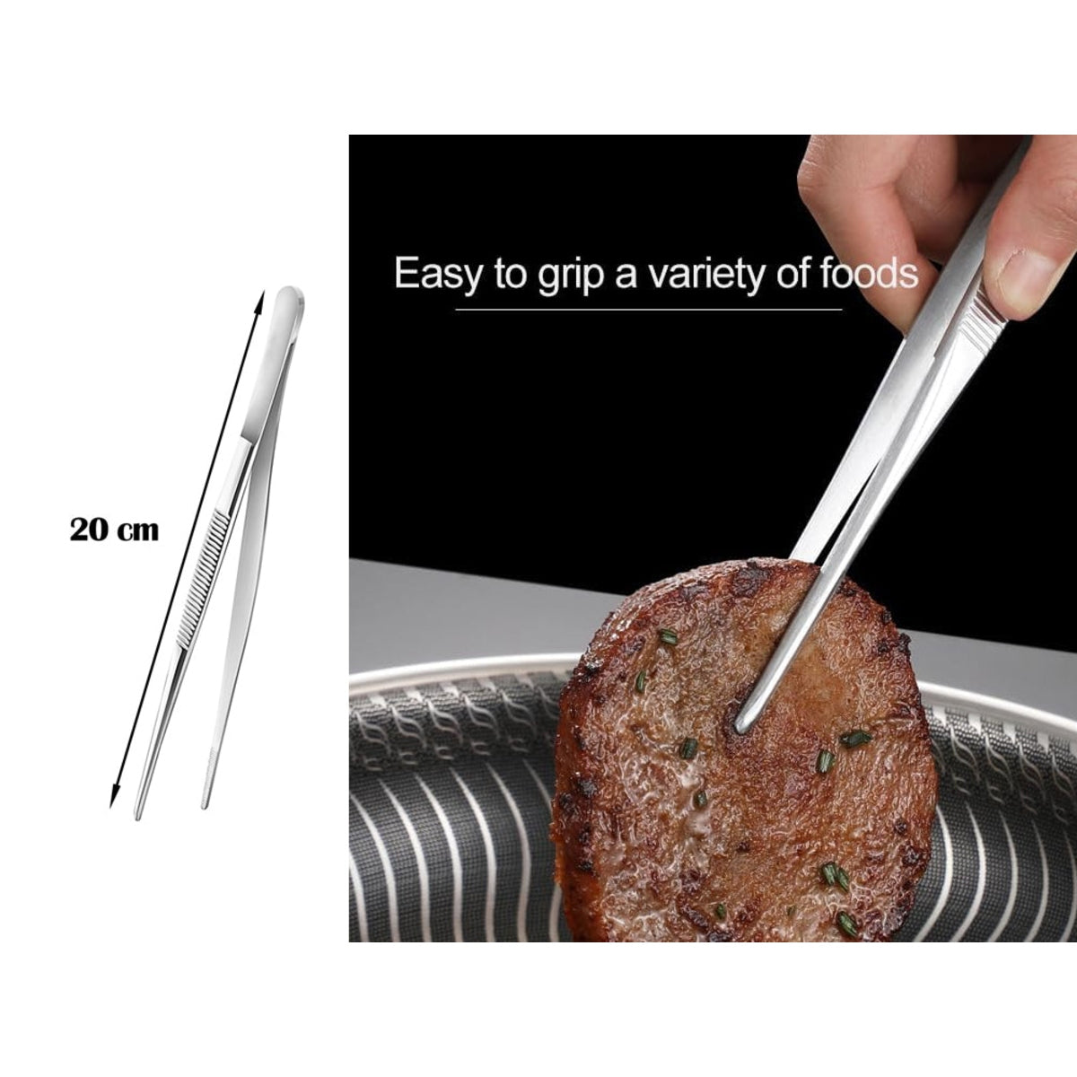 Chef Tong 20 cm Stainless Steel 18/10