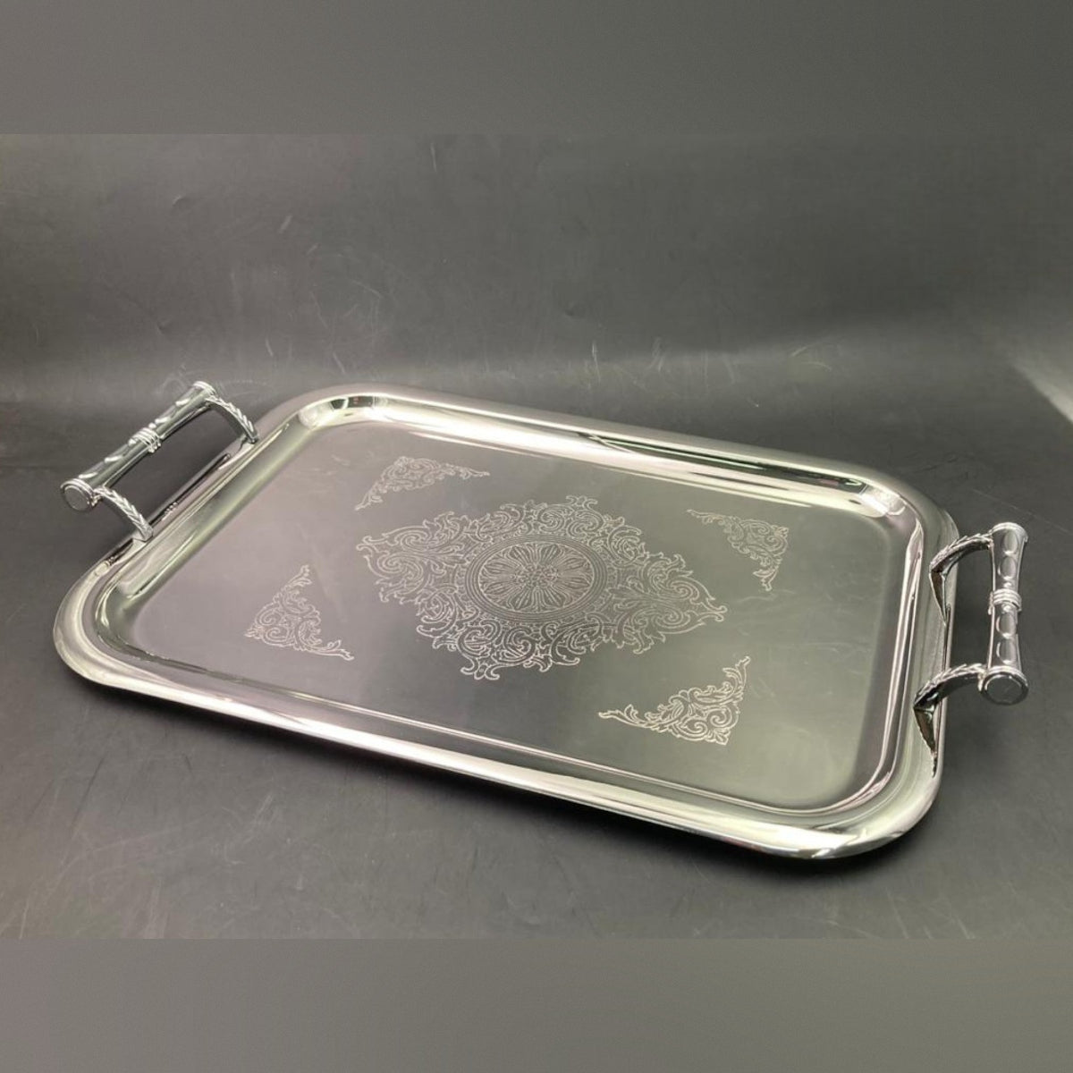 Dosthoff Elegance Engr Serving Tray Prem SS 18/10 49cm