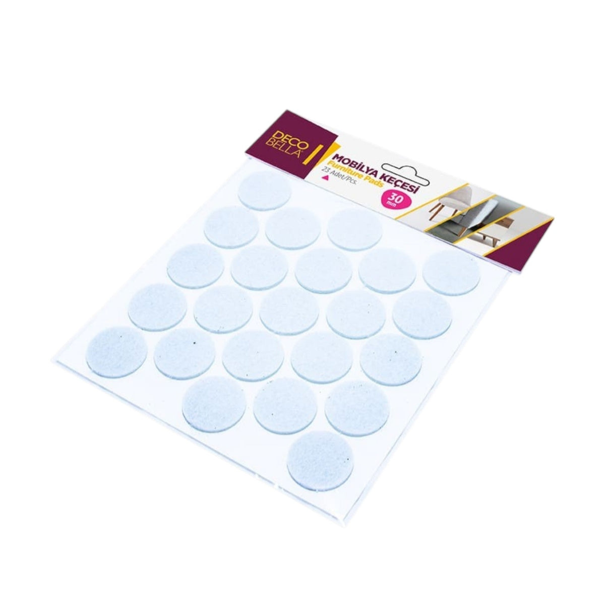 DecoBella 30 mm Pad Round - 23 pieces
