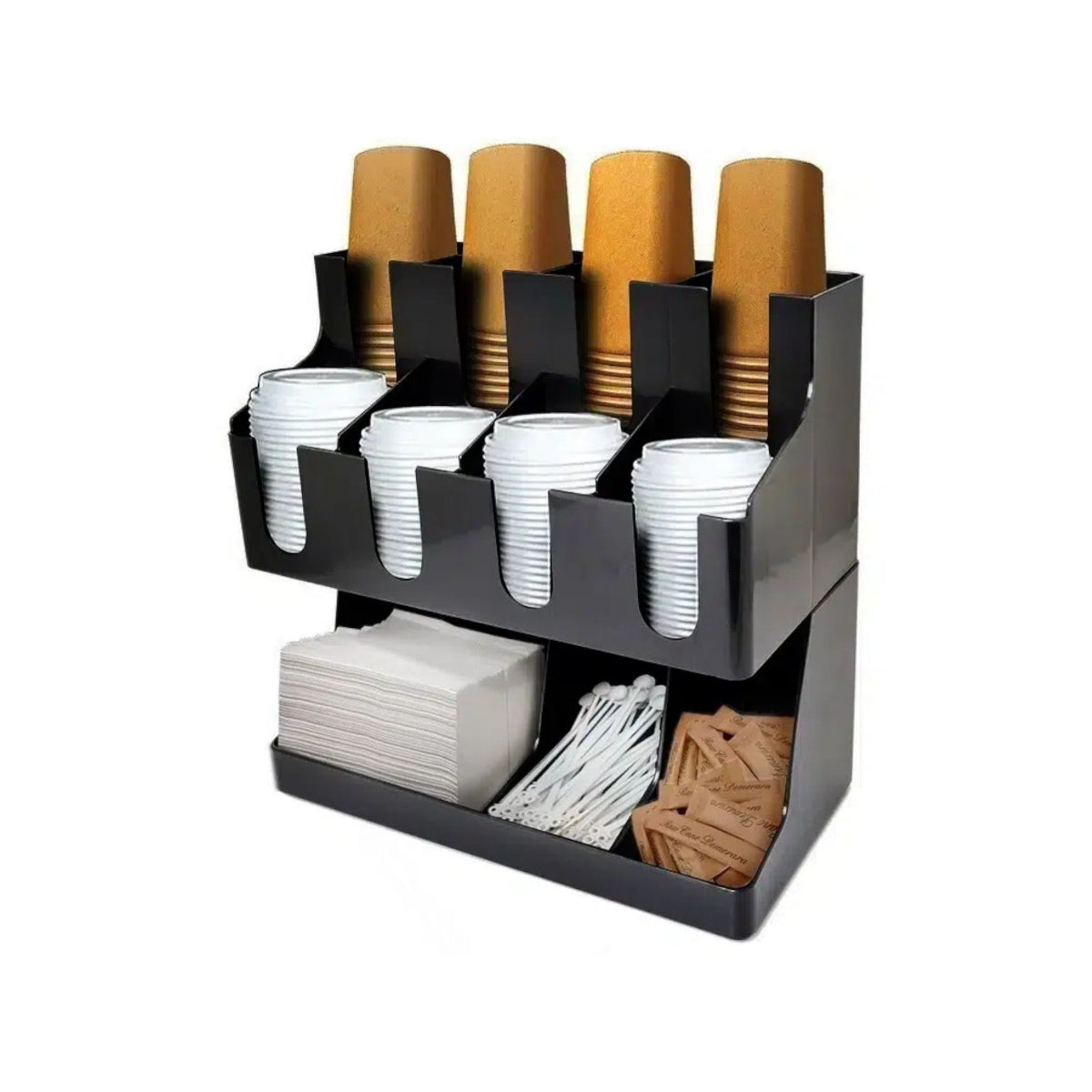 Complete Station for Disposable Cups and Accessories