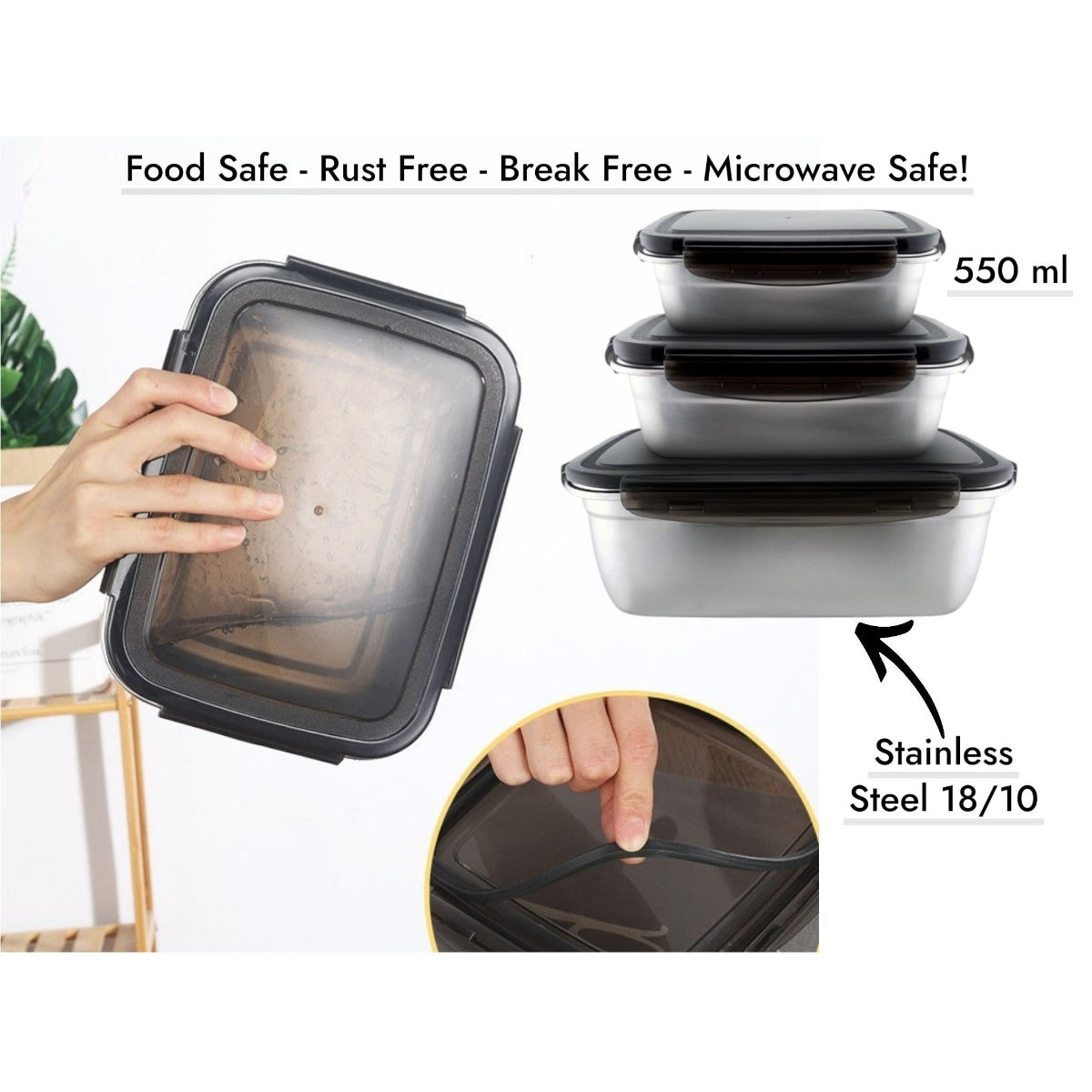 Dosthoff Stainless Steel Food Container 550 ml