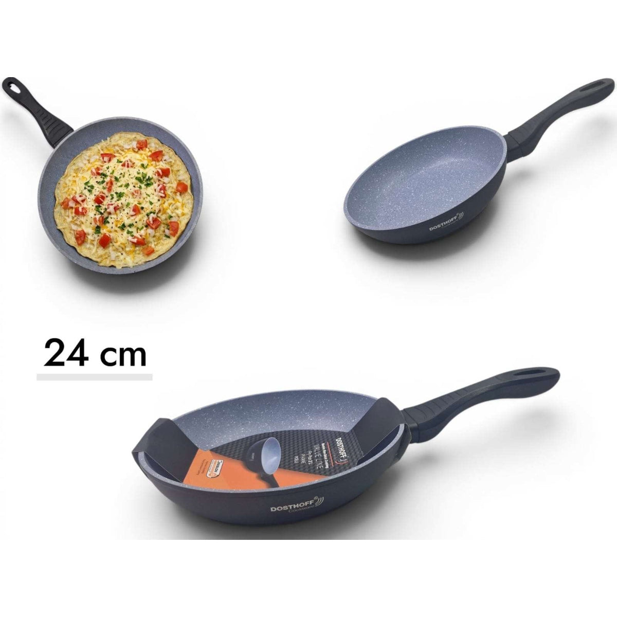 DOSTHOFF VALUE FRYING PAN BLACK 24 CM