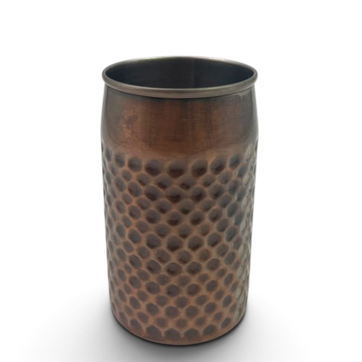 Vintage Copper Hammered Stainless Steel Can Tumbler 350