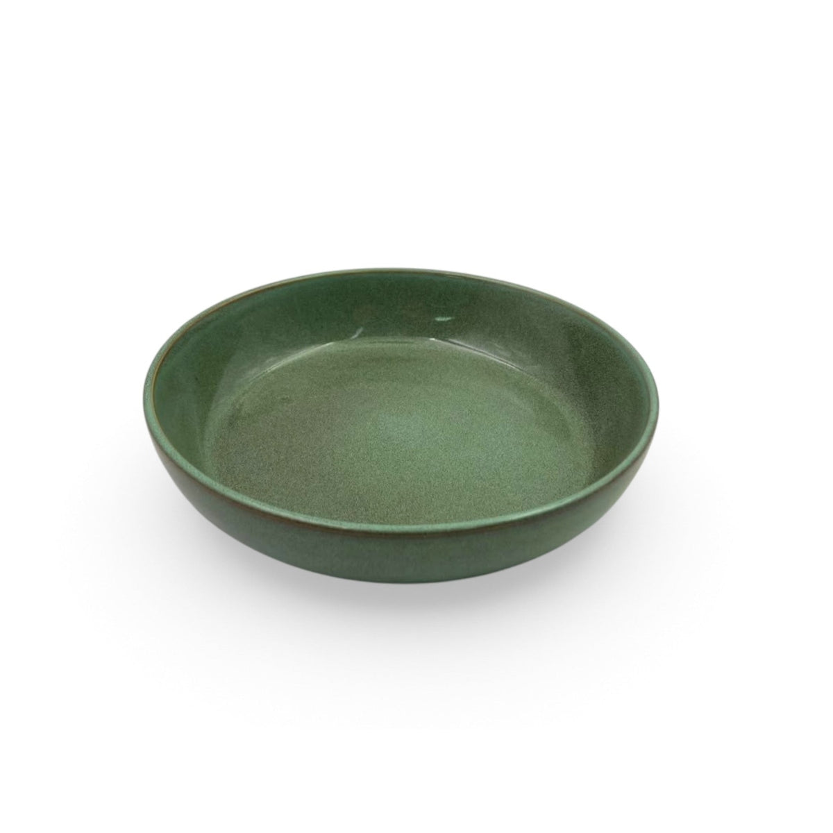 Dosthoff Glazed Green Deep Plate 20.5 cm