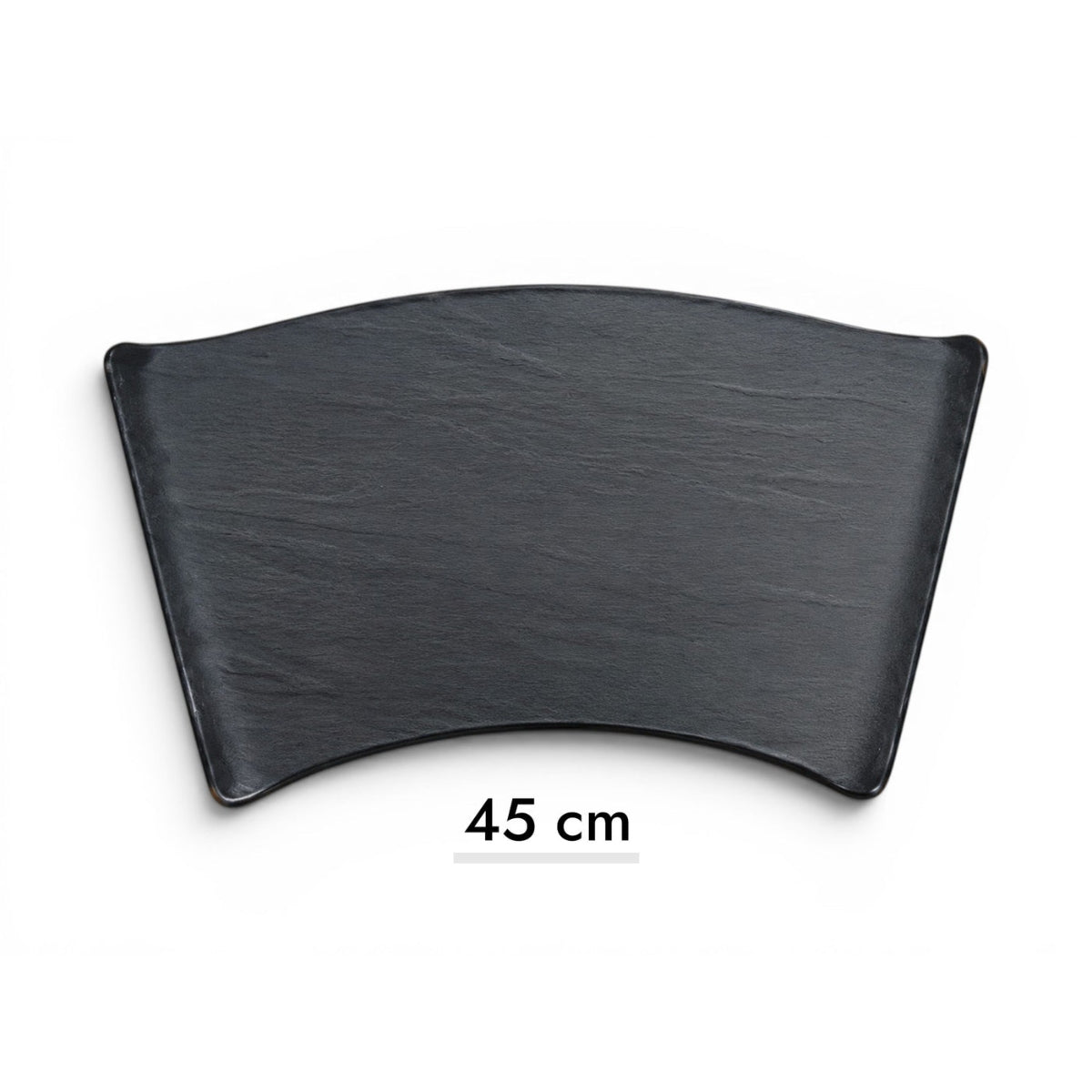 Curved Rectangular Melamine Plate 44.5 cm