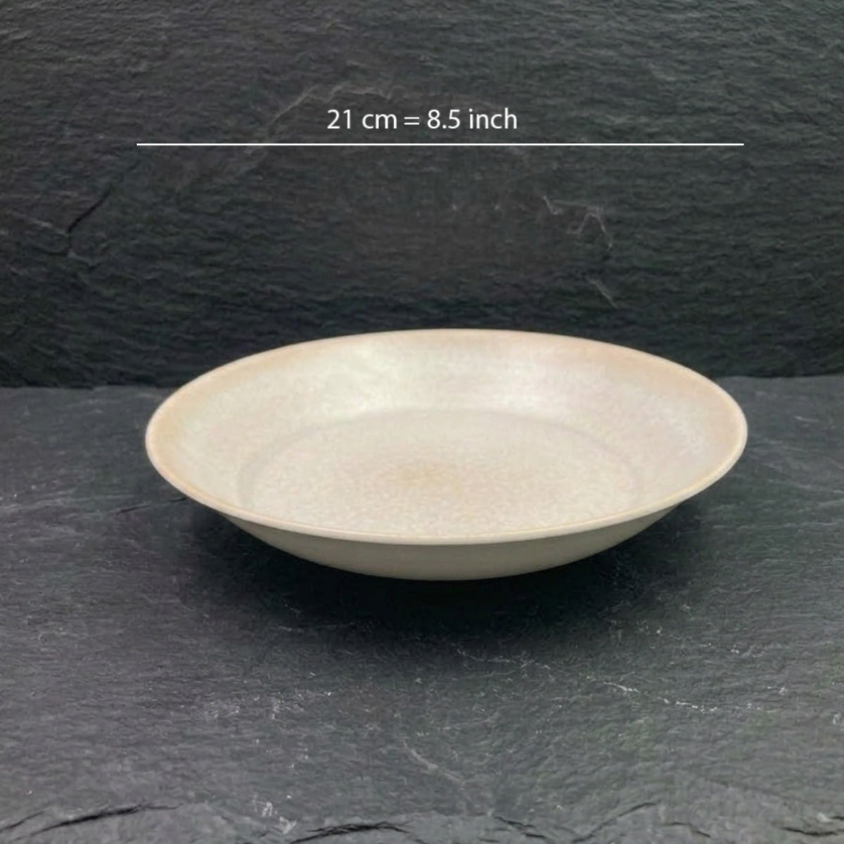 Beige Marble Melamine Deep Plate 8.5 inch X6