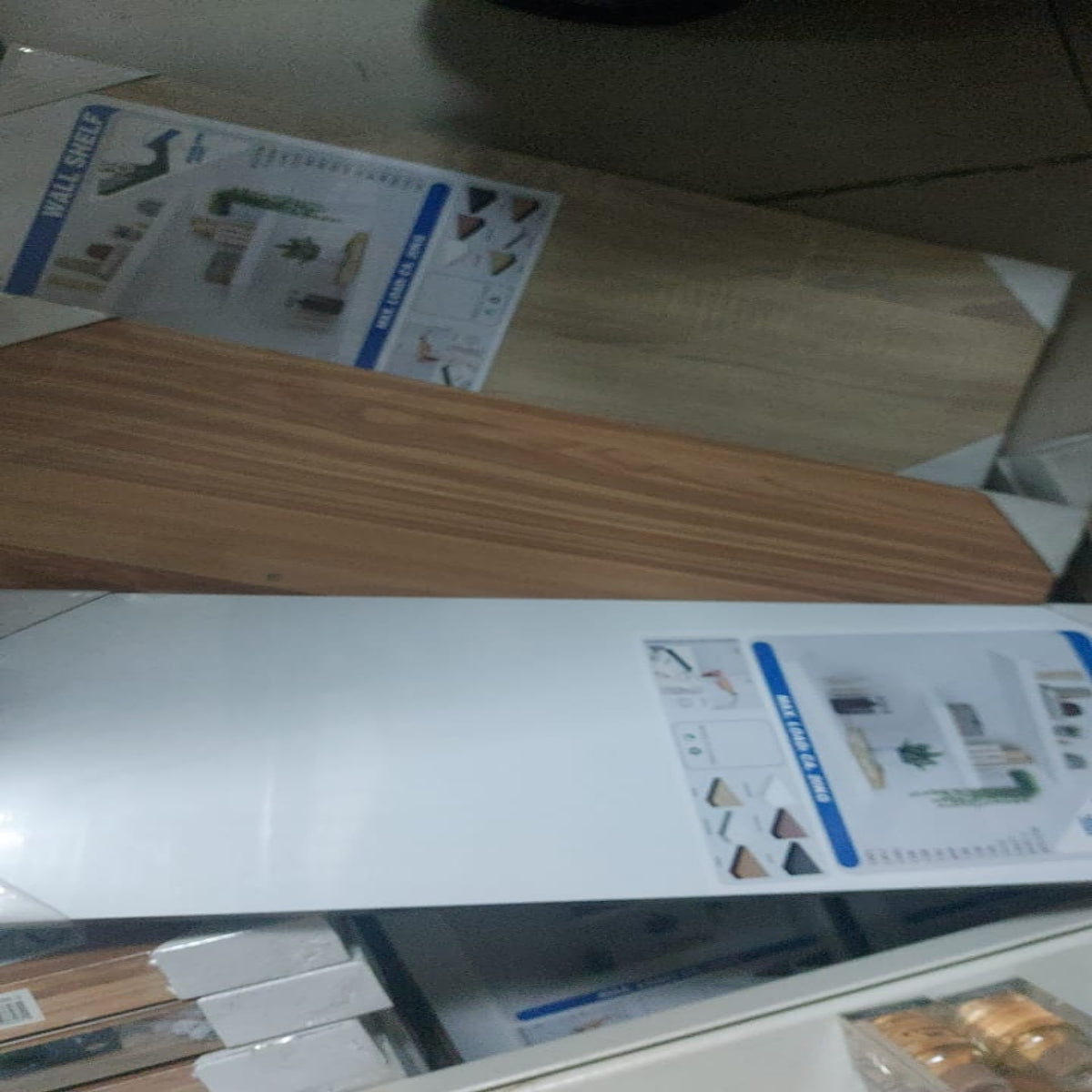 Floating Wooden Shelf 80 cm with Large Profile