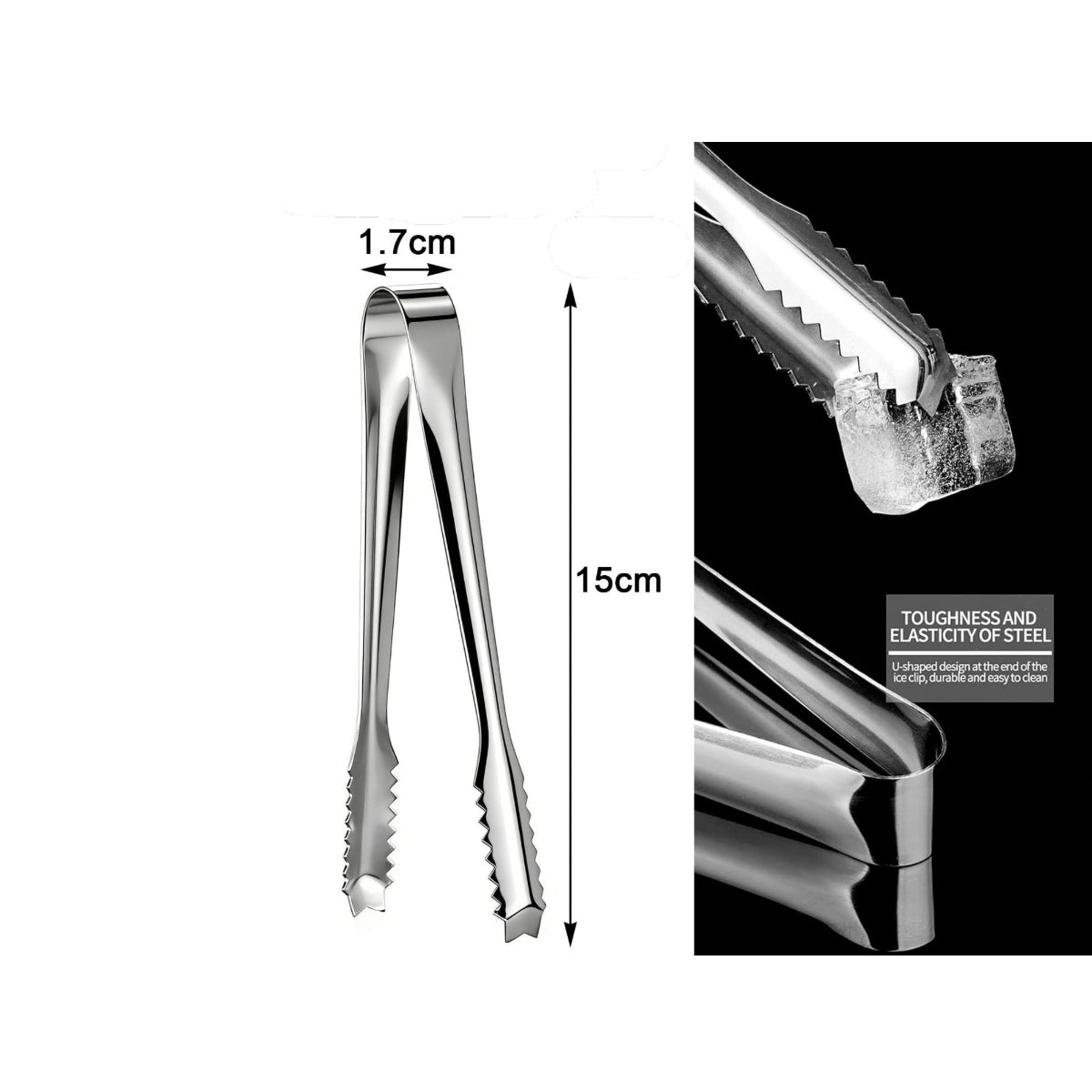 Stainless Steel Ice Tong 15 cm
