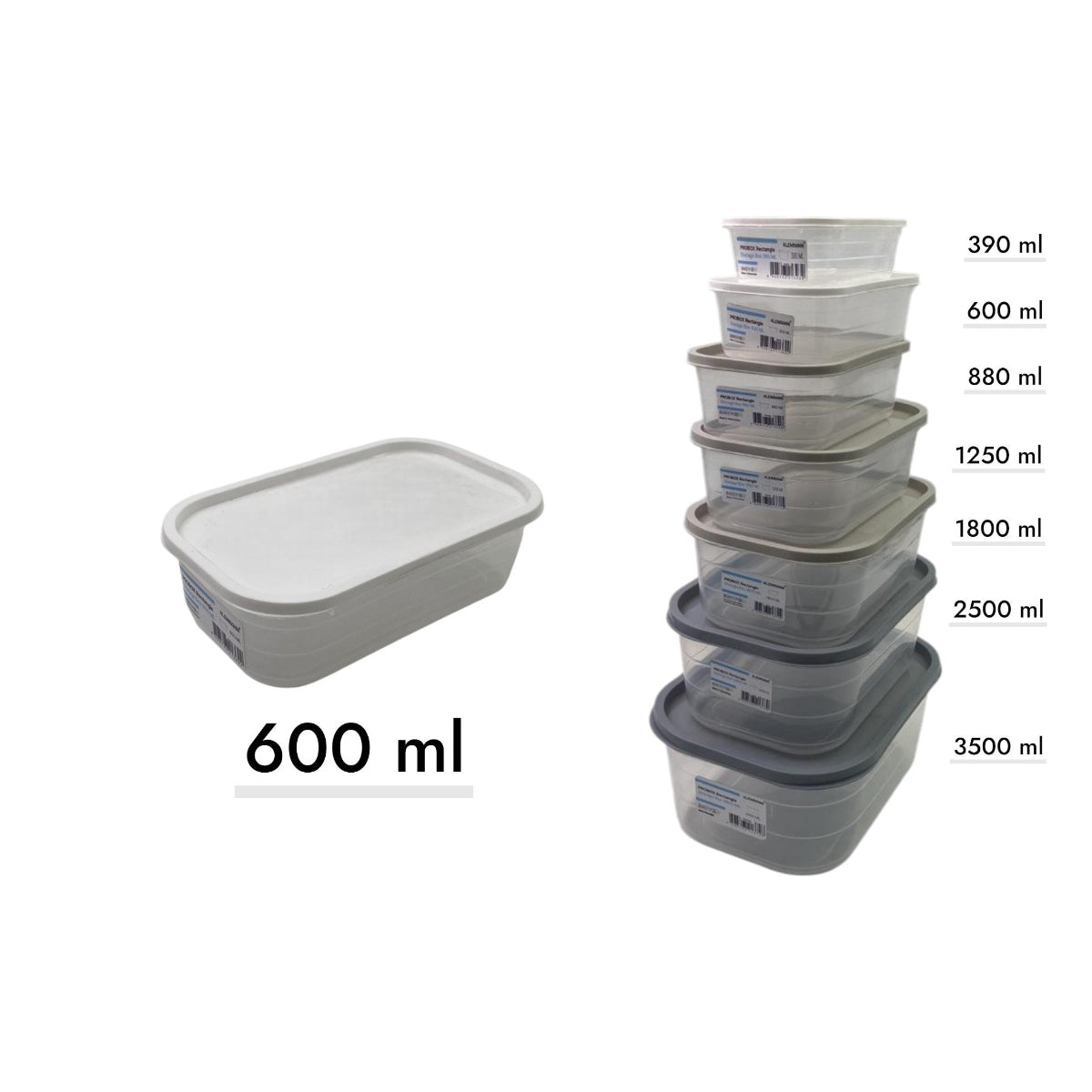 Probox Rectangular Food Storage Box 600 ml