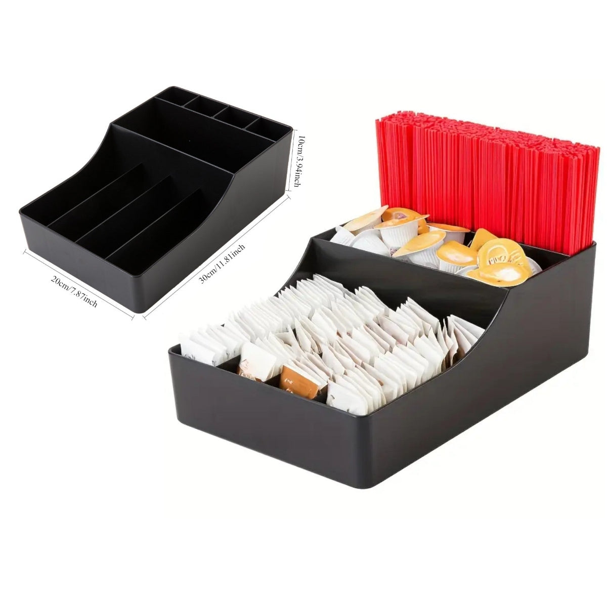 Rectangular Multi Grids Disposable Coffee Shop Organizer