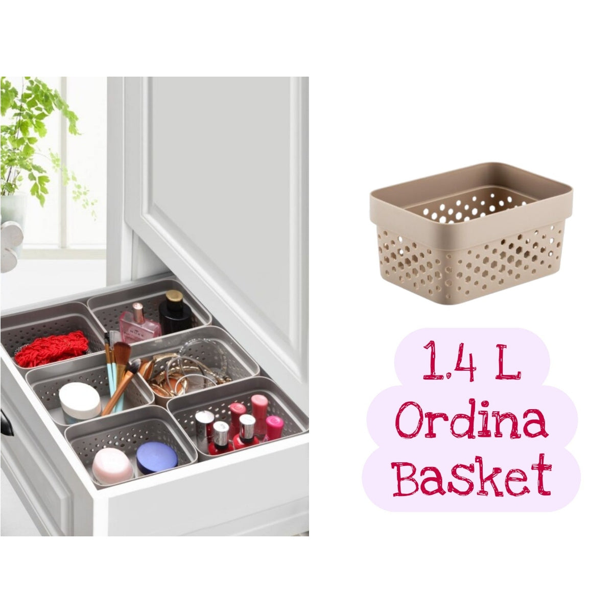 Small Ordina Plastic Basket 1.4 Lt