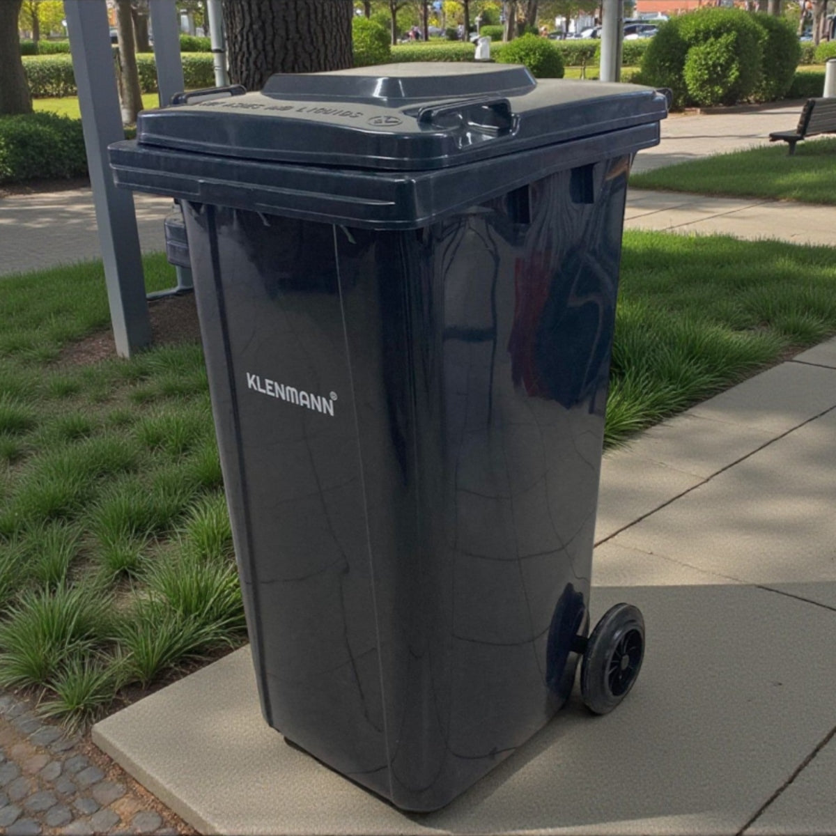 Heavy Duty Plastic Dustbin 240L with Wheels
