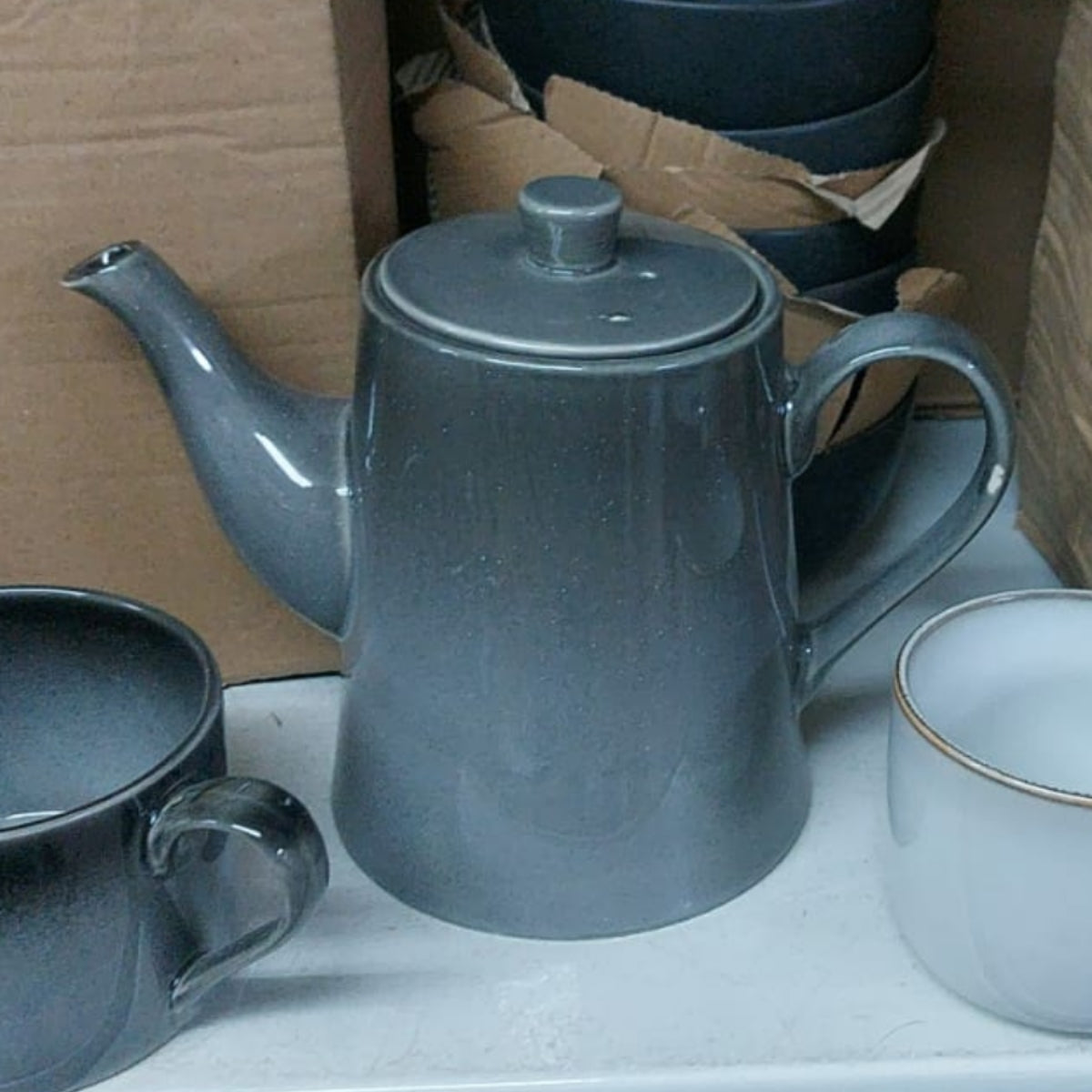 Dosthoff Gray Glazed Large Tea Pot 1.8 L