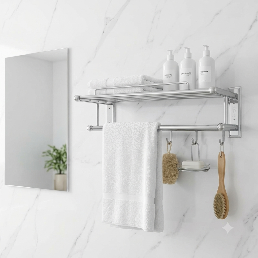 Bathroom Multi Towel Bar Hanger S.S 304