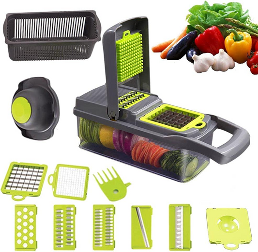 Vegetable Cutter Slicer and Dicer 8 In 1 - Lunaz Shop