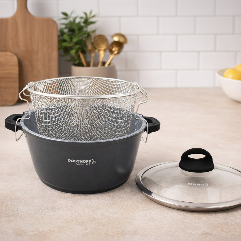 DOSTHOFF INDUCTION MASTER DEEP FRYER BLACK 28 CM 6.4 L
