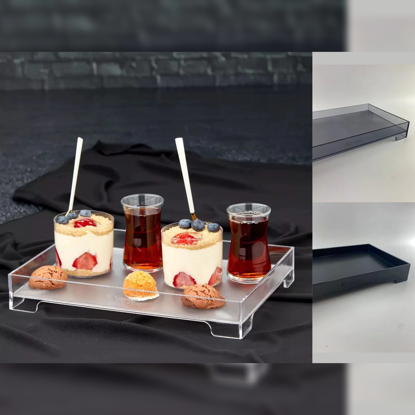 Acrylic Plastic Serving Tray "Sultan" - Lunaz Shop