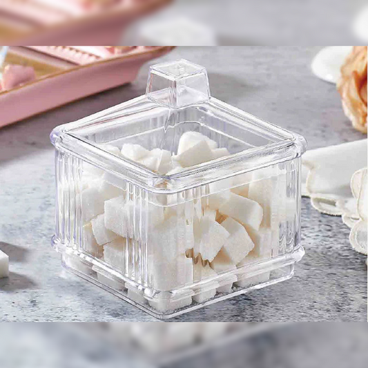 Acrylic Square Sugar Server with Cover - Lunaz Shop