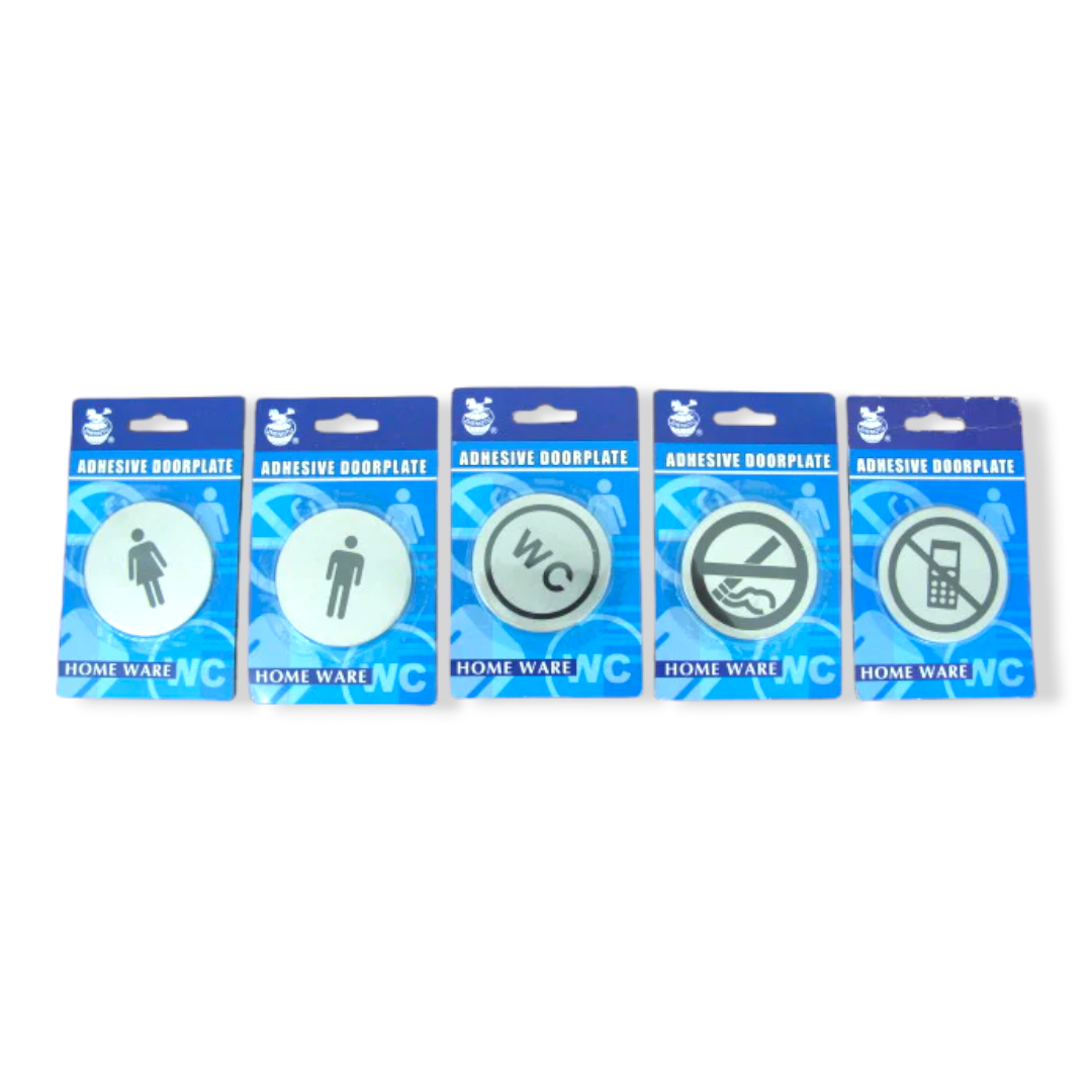 Adhesive doorplate Stainless steel - Lunaz Shop