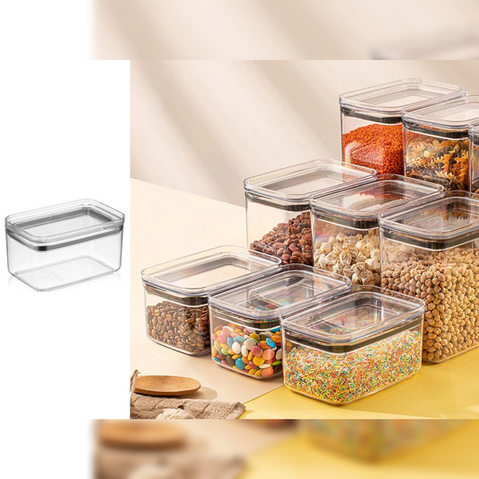 Airtight Rectangular Chef Food Jar 1 lt - Lunaz Shop