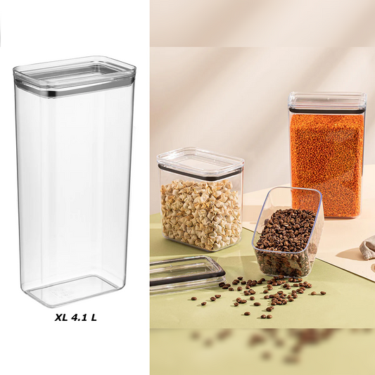 Airtight Rectangular Chef Food Jar 4.1 lt - Lunaz Shop