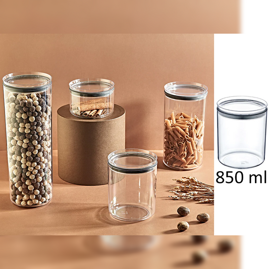 Airtight Round Food Jar 0.85 lt - Lunaz Shop
