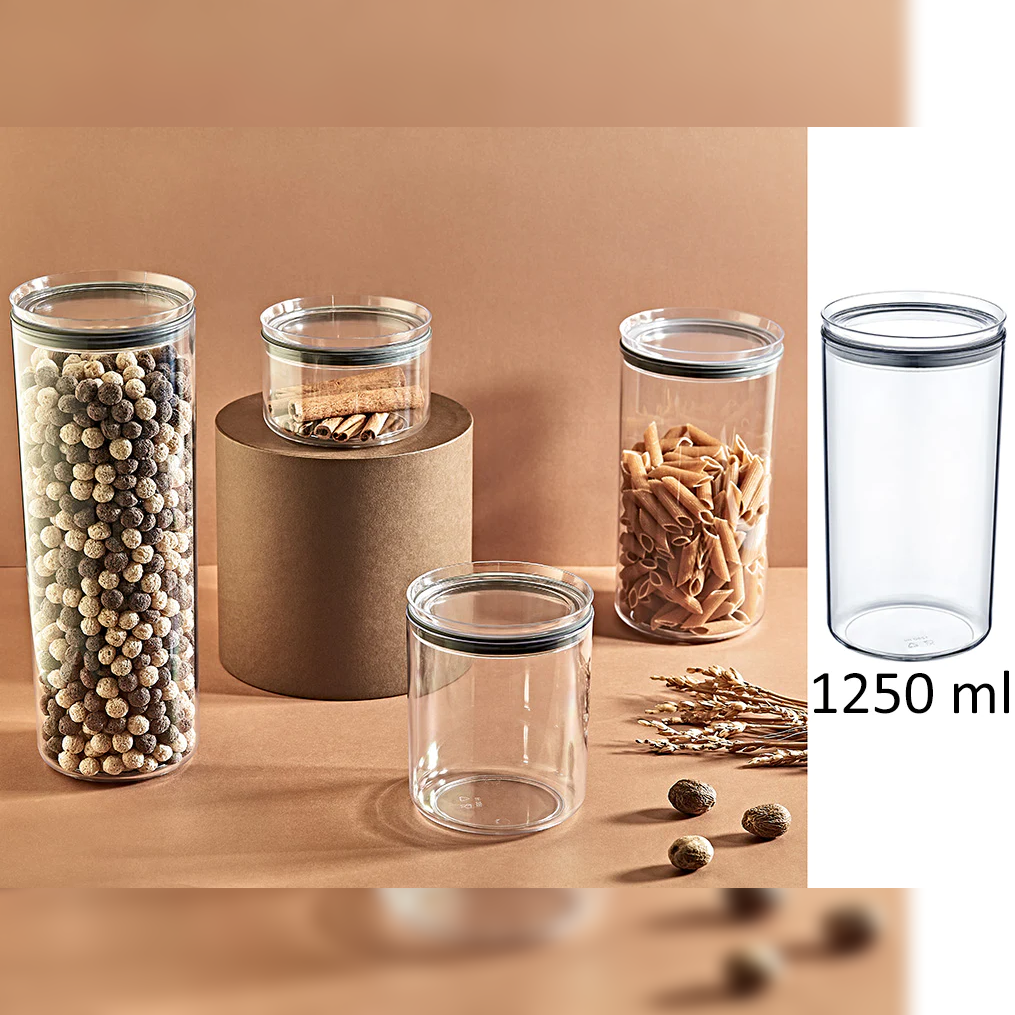 Airtight Round Food Jar 1.25 lt - Lunaz Shop