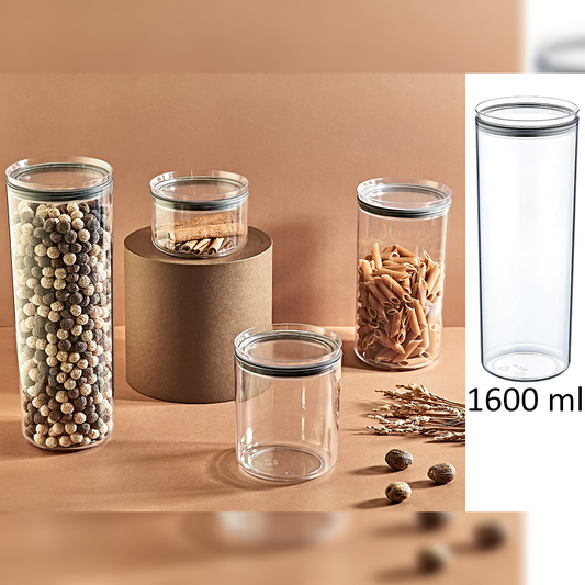 Airtight Round Food Jar 1.6 lt - Lunaz Shop