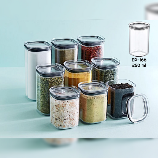 Airtight Squared Spice Jar 250 ml - Lunaz Shop