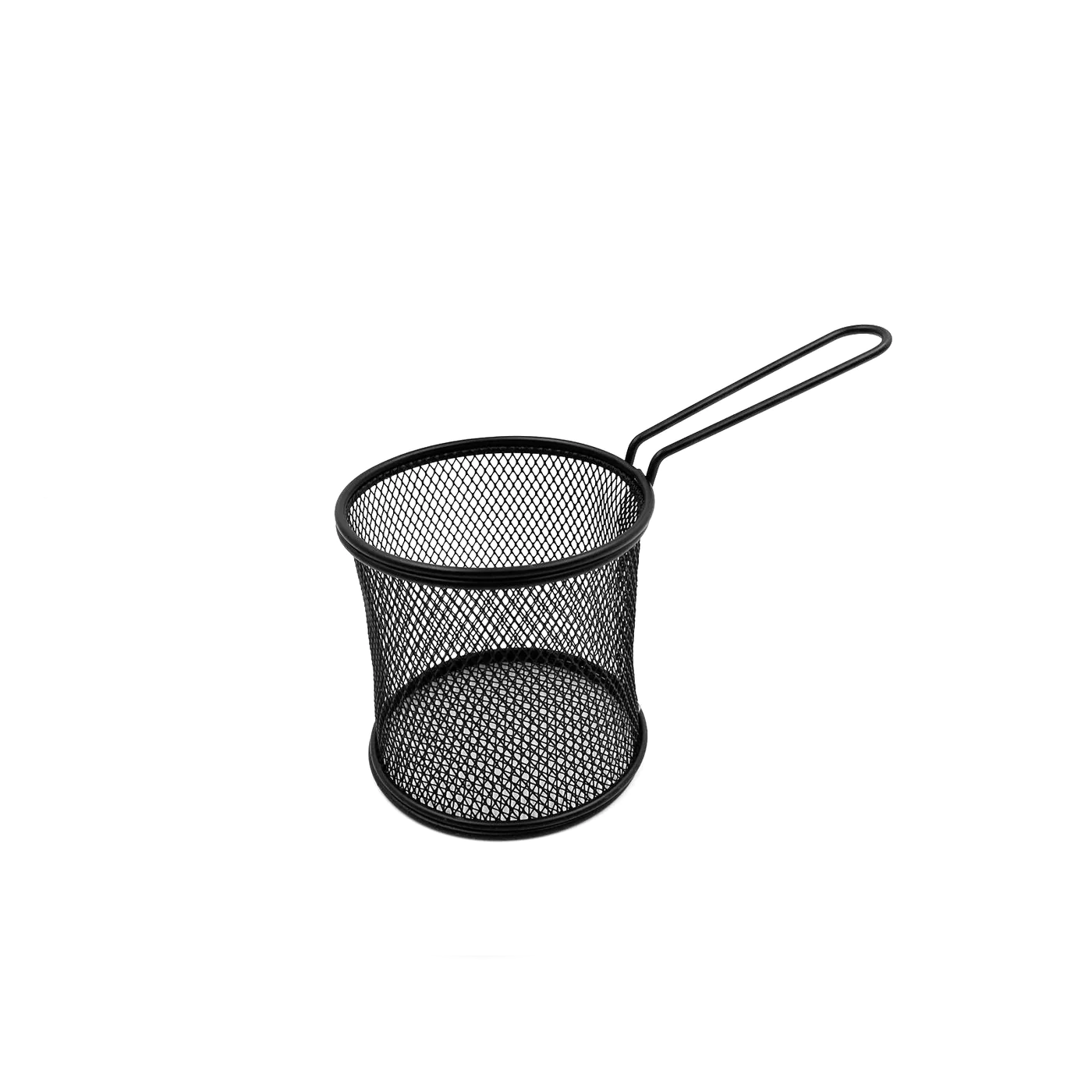 Black Round French Fry Serving Basket - Lunaz Shop
