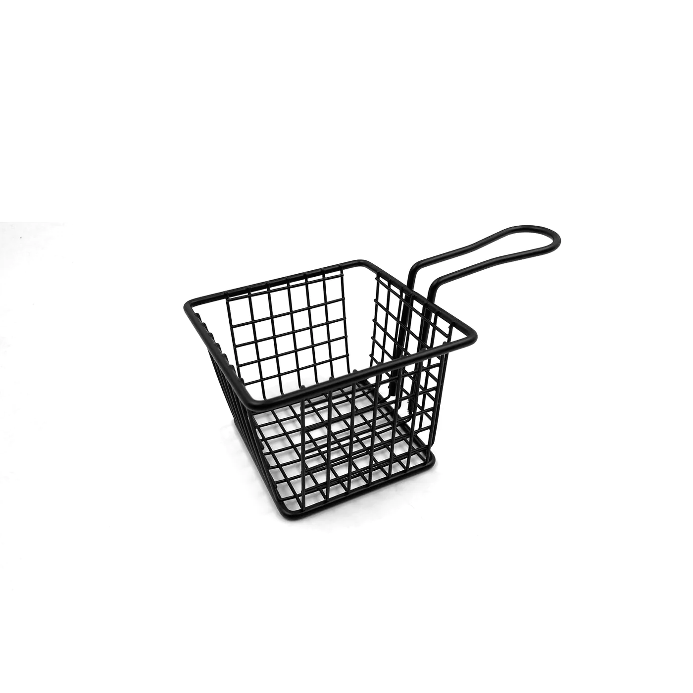 Black Small Squared French Fry Serving Basket 10 CM - Lunaz Shop