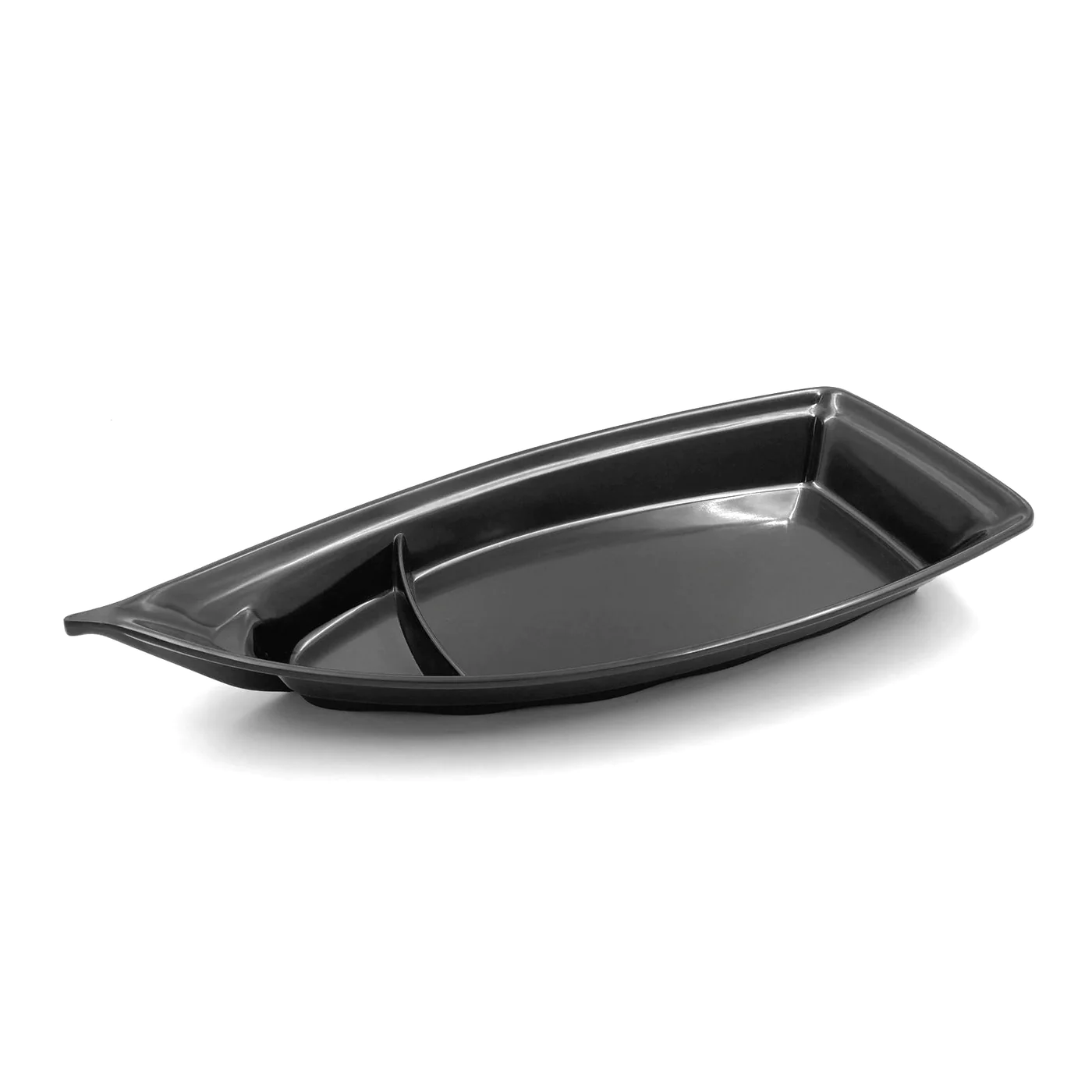 Boat Shape Melamine Serving Plate 41 cm - Lunaz Shop