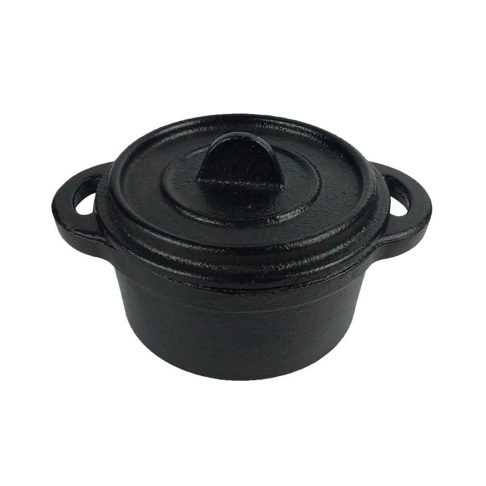 Cast Iron Mini Pot with Lid - Lunaz Shop