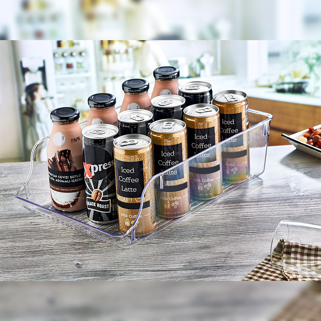 Clear Can Organizer 35 x 23.5 x 10 cm - Lunaz Shop