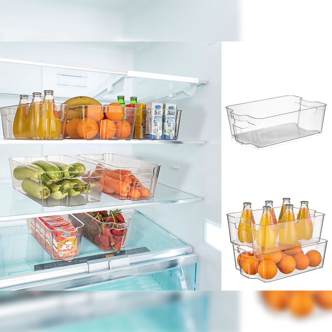 Clear Stackable Organizer Large 32x21x10 cm - Lunaz Shop