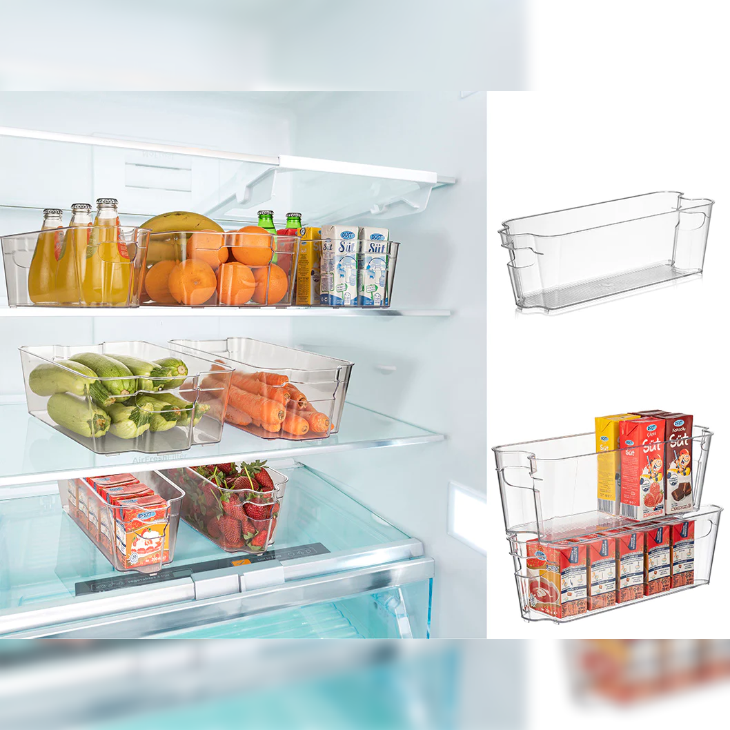 Clear Stackable Organizer Small 32x11x10 cm - Lunaz Shop