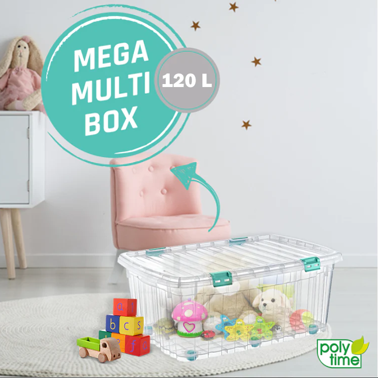 Clear Storage Box 120 L - Lunaz Shop