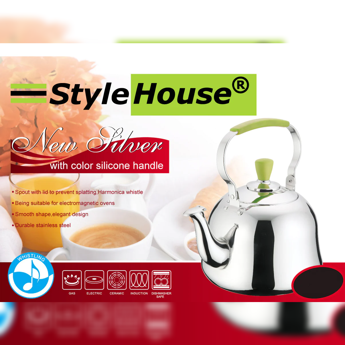 Colored Stainless Steel Teapot