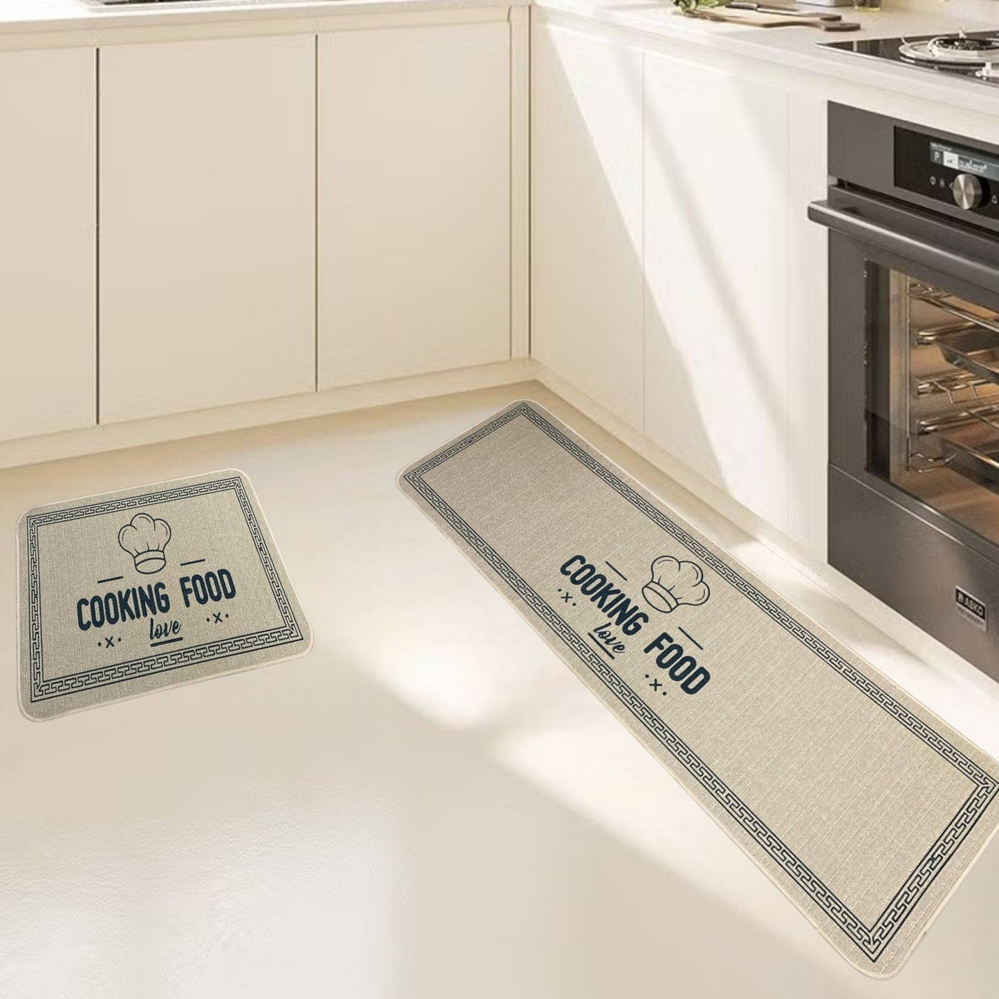 Jute Like Super Water Absorbent Floor Mat Set of 2