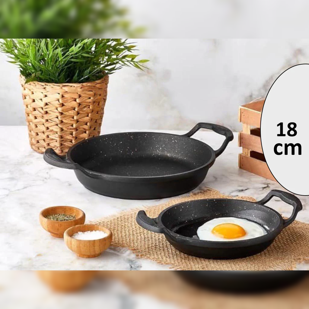 DOSTHOFF CAST ALUMINIUM GRANITE COATED EGG PAN 18 CM - Lunaz Shop
