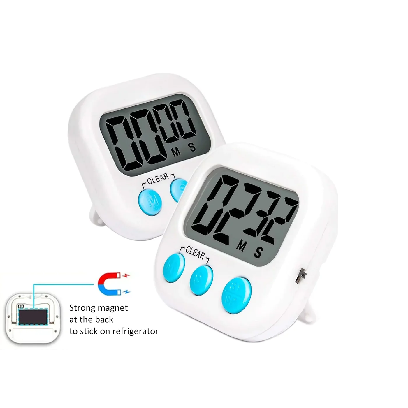 Digital Timer Kitchen Timer with Magnetic Back - Lunaz Shop