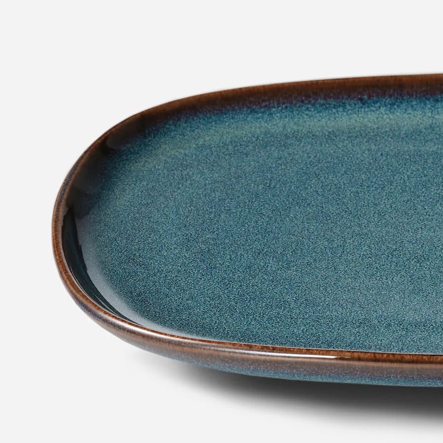 Dosthoff Blue Large Oval Plate 31 cm - Lunaz Shop
