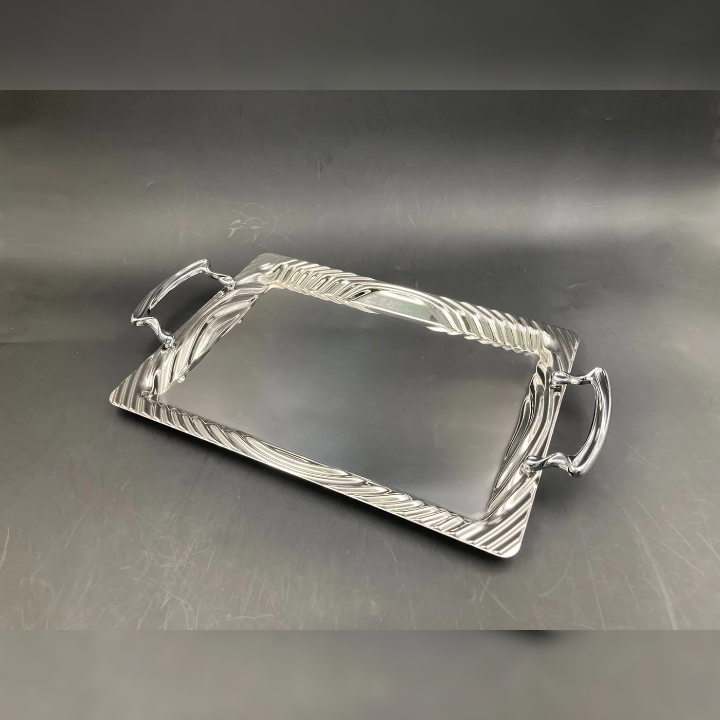 Dosthoff Elegance Serving Tray Premium SS 18/10 35cm - Lunaz Shop