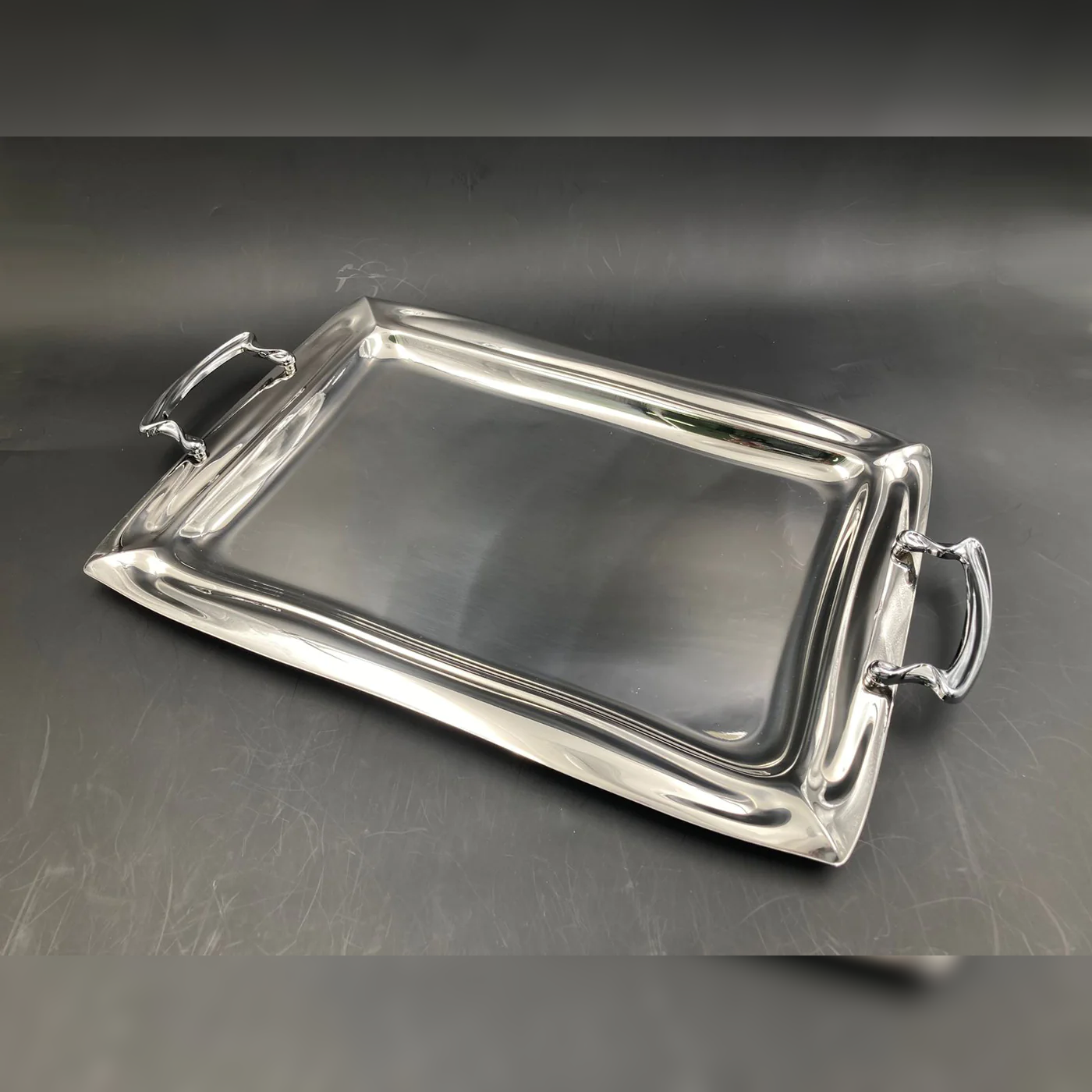 Dosthoff Elegance Serving Tray Premium SS 18/10 44cm - Lunaz Shop
