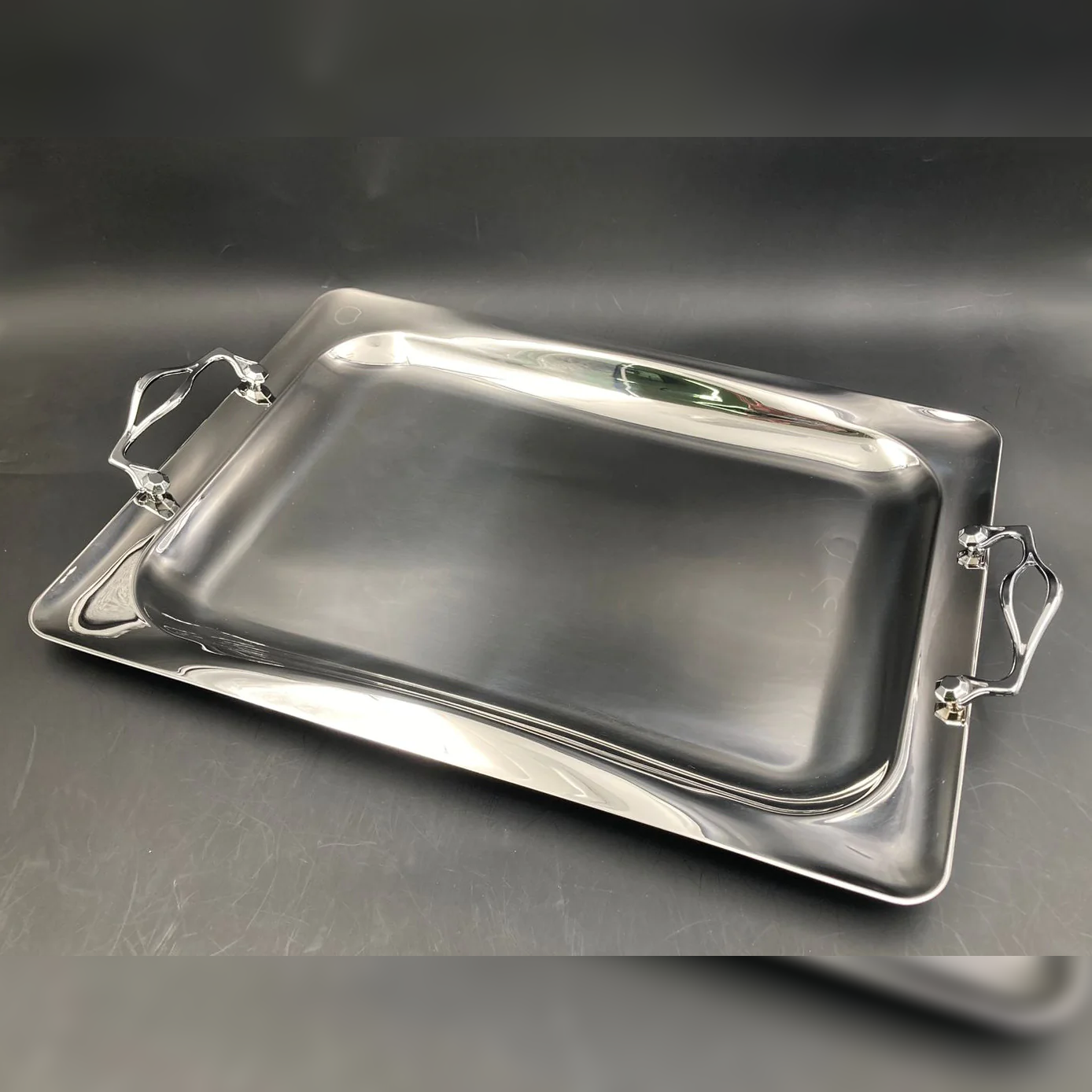 Dosthoff Elegance Serving Tray Premium SS 18/10 50.5 cm - Lunaz Shop