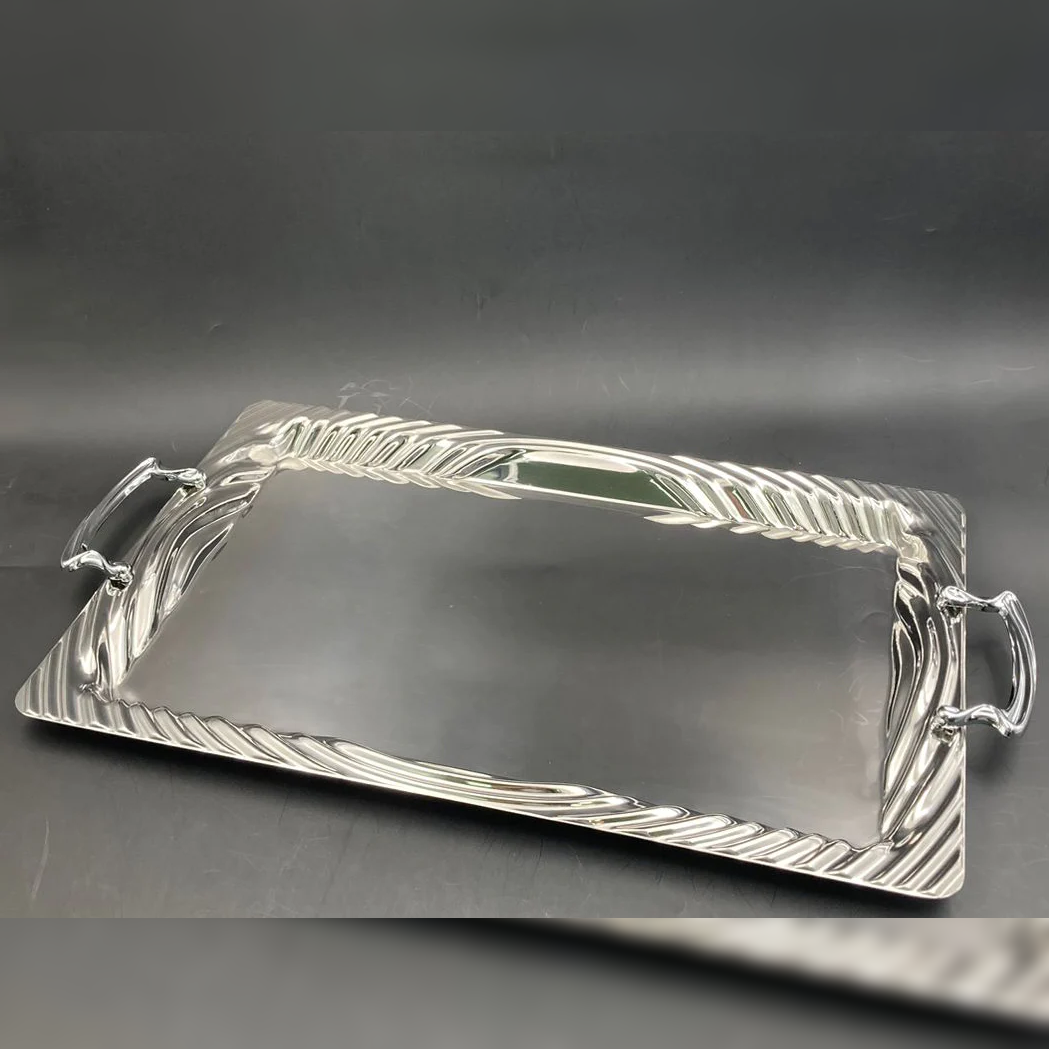 Dosthoff Elegance Serving Tray Premium SS 18/10 50.5cm - Lunaz Shop