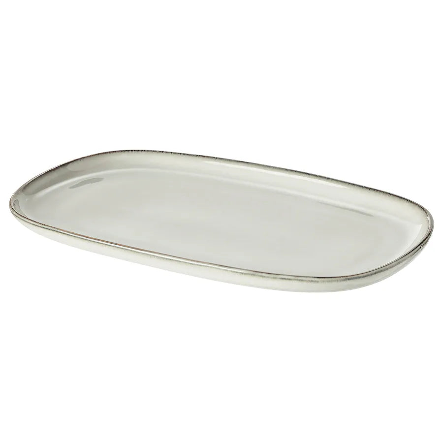 Dosthoff Gray Large Oval Plate 31 cm - Lunaz Shop